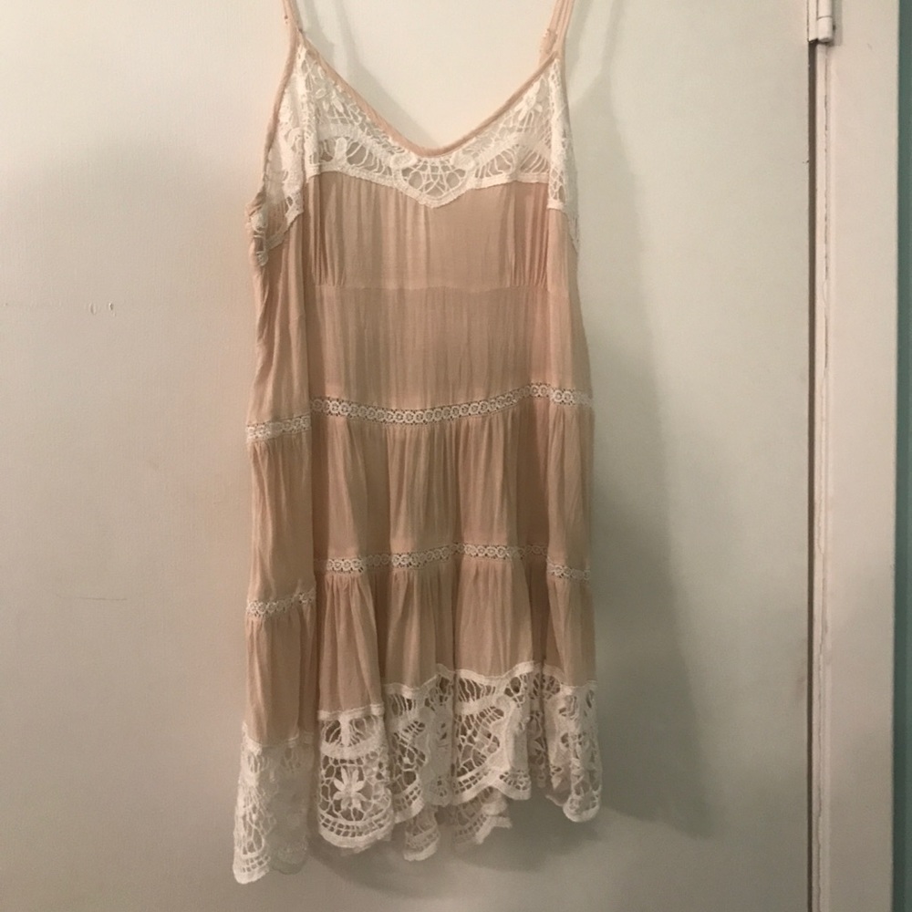 Free people intimately tan lace tank